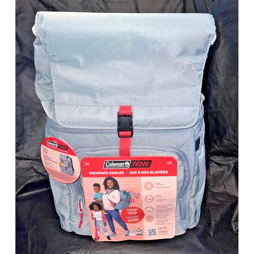 Coleman Soft Cooler Backpack 20-Can Travel Picnic camping hiking park leak proof